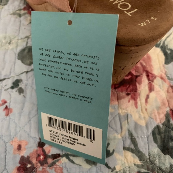 Toms Suede Tropez Wedges - Picture 5 of 6